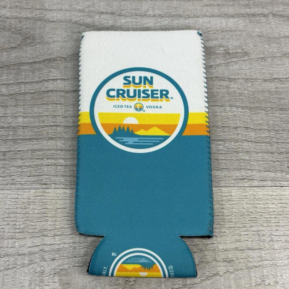 Sun Cruiser Iced Tea Vodka Koozie Can Cooler - Slim Cans - NEW